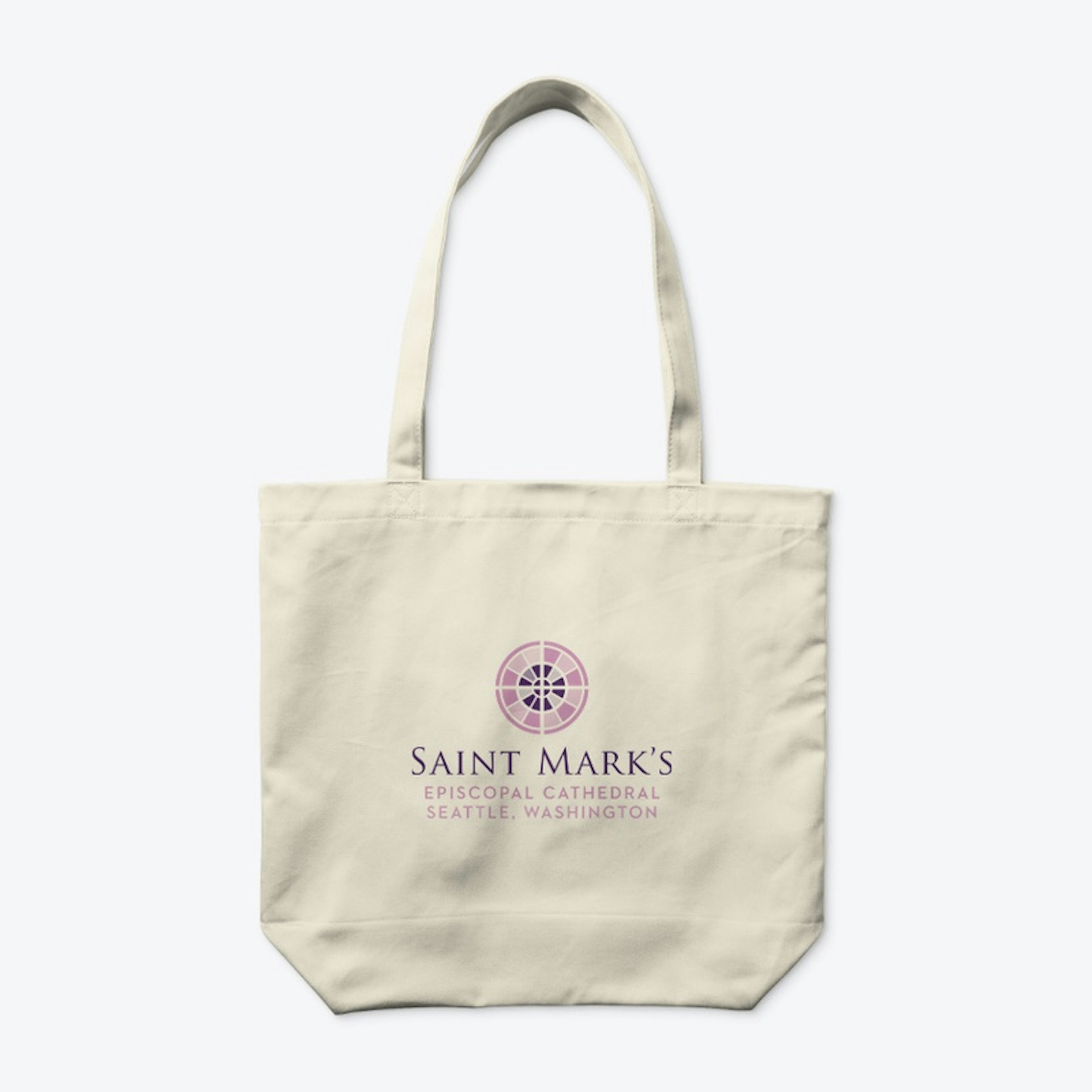 Organic cotton tote with logo