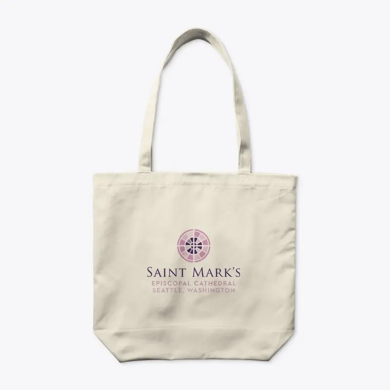 Organic cotton tote with logo