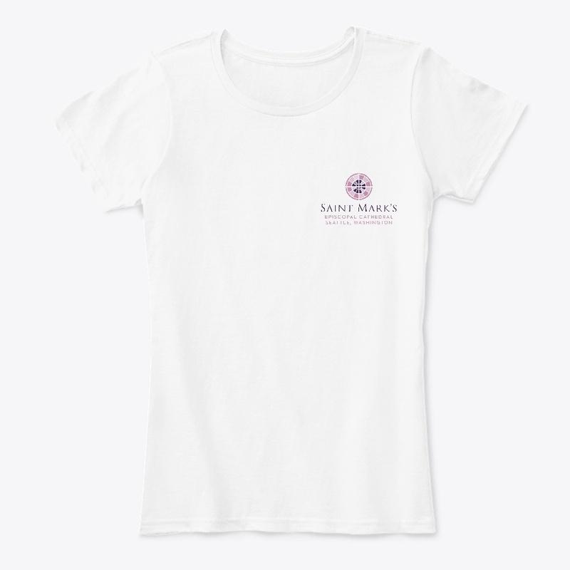 Women's tee with logo (white)